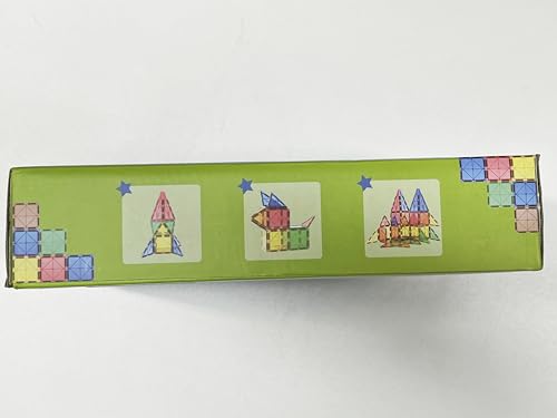 Dinosaur Toys Magnetic Tiles Building Blocks Kids Toys - Dinosaur World STEM Magnet Toys for Toddlers Creative Construction Play for 3+ Year Old Boys Girls Ideal Preschool Learning Sensory Toys