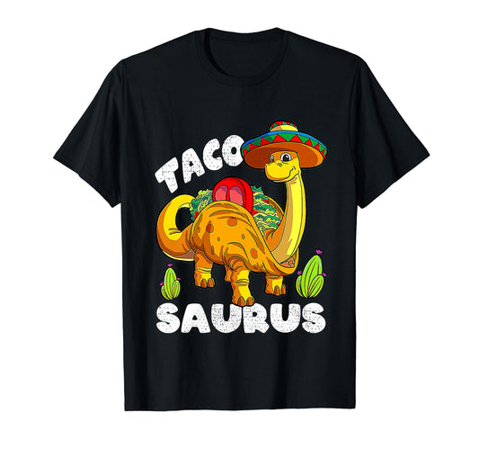 Tacosaurus Taco Dinosaur Funny Dino Cinco De Mayo Mexican T-Shirt
